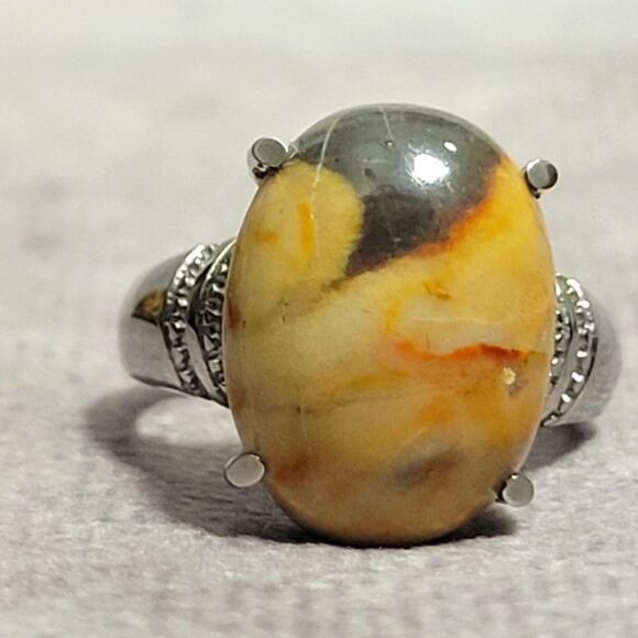 Venus Jasper Ring Size 5 - Picture 1 of 7